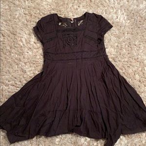Free People Dresses - Free people black short sleeve dress Free People Dresses - Free people black short sleeve dress